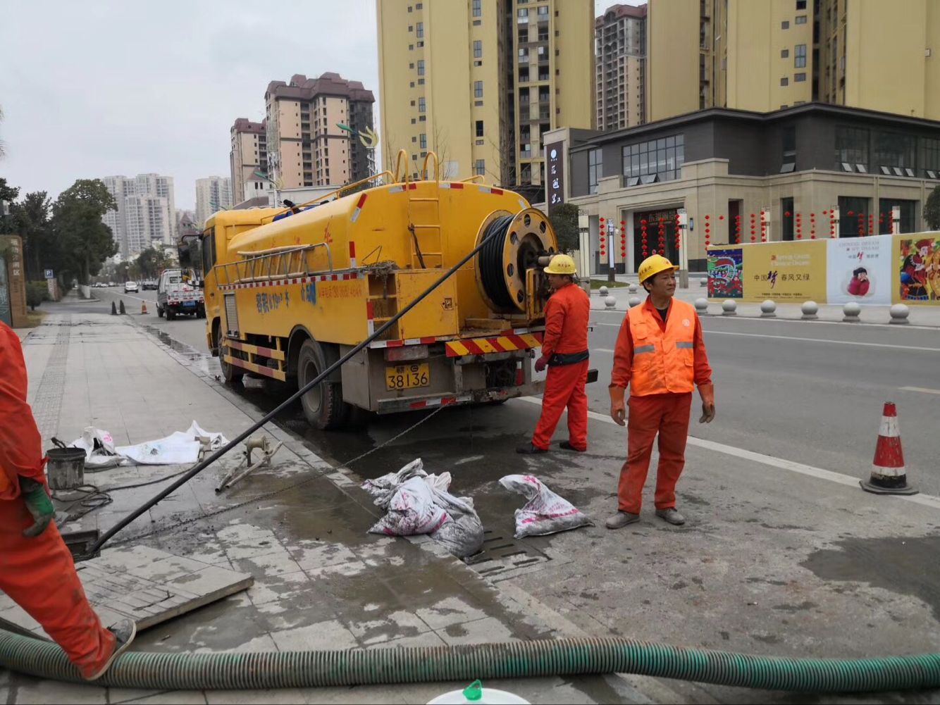 淇滨排污管道清淤-管道清洗